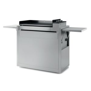 Plancha gaz Premium 75 inox + chariot