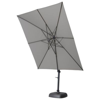 Parasol Siesta Premium 3x3m - Toile mid grey / Mât anthracite  (pied non inclus)