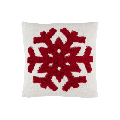 Coussin de Noël avec flocon de neige 