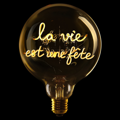 Ampoule à poser "La vie est une fête"