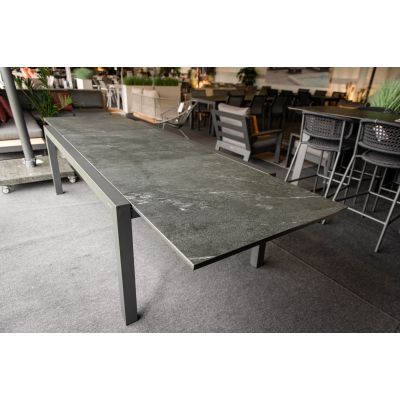 Table Livorno anthracite extensible 220/330x106 céramique "Graphite Grey"