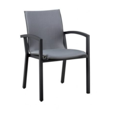 Fauteuil de jardin empilable Verona anthracite