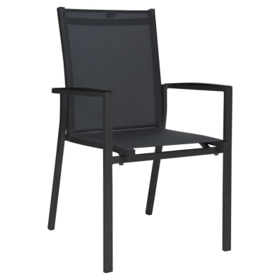 Fauteuil de jardin empilable New Levanto anthracite Carbone