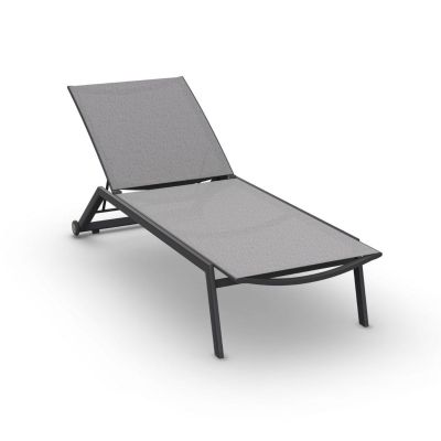 Lit de soleil Hydra sans accoudoirs | Anthracite