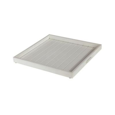 Plateau James alu peint blanc