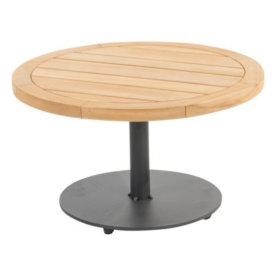 Table basse Volta ronde en teck 60x35cm