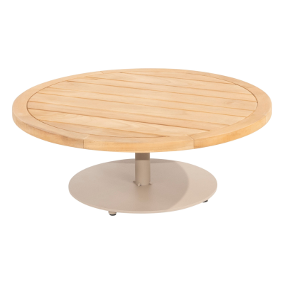 Table basse Volta ronde en teck 80x35cm